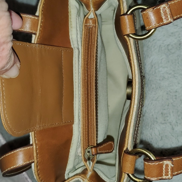 ROSETTI Beige Fabric w/Faux Leather Trim Shoulder-Tote Bag - Picture 6 of 13